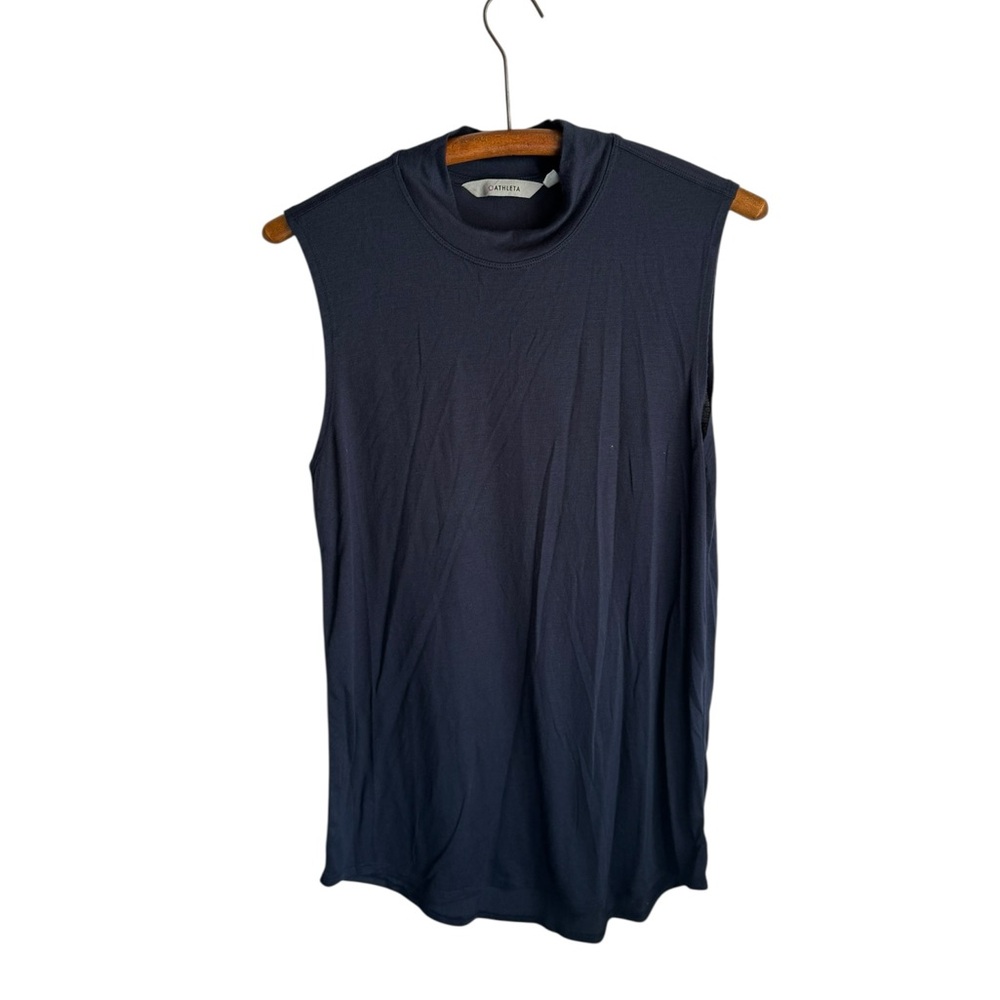 Athleta Tunic Modal Mock Neck Top size medium